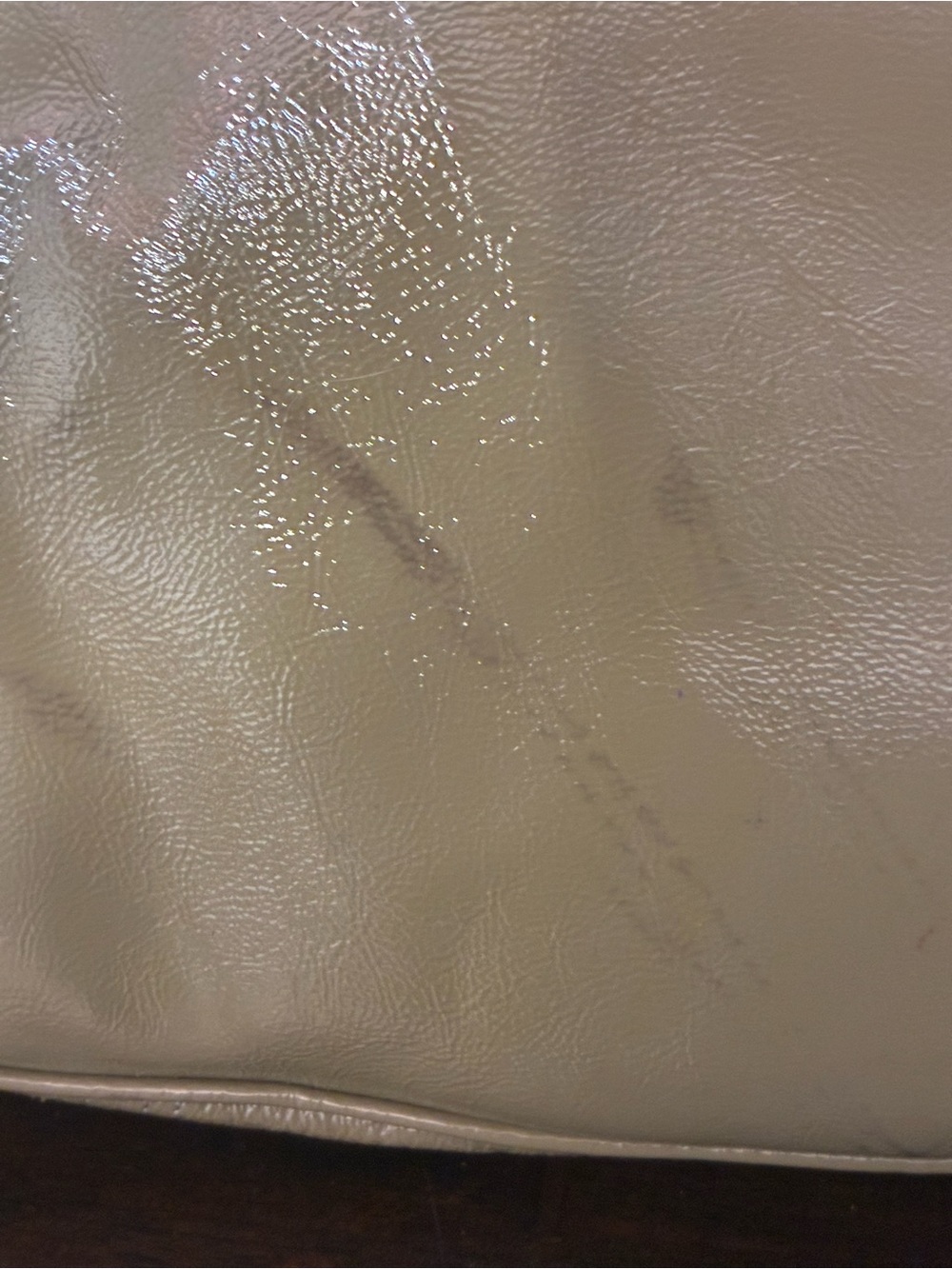 Coach Kiss-lock Patent Leather Tote, khaki Green - Picture 15 of 16